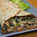 Crêpe de PDT aux champignons-poireaux
