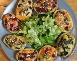 Pommes de terre garnies