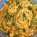 Soupe épicée de nouilles aux légumes