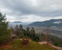 Saint Dié depuis la roche du Pic Vert
