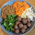 Gnocchis et grains d'épeautre