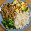 Seitan caramel vegan